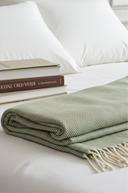 Supersoft Lambswool Throw Landscape Green