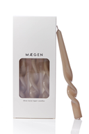 MÆGEN Twist Taper Candles - 3 Pack - Mink