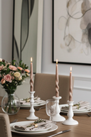 MÆGEN Twist Taper Candles - 3 Pack - Mink