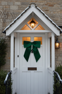 Deep Green Velvet Christmas Bow With Clip 68cm