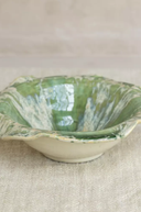Glazed Bowl Green Stripe
