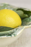 Glazed Bowl Green Stripe