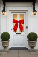 Red Velvet Christmas Bow With Clip 68cm