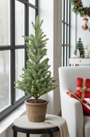 Tabletop Pine Tree in Brown Pot 42cm