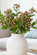 Faux Pink Hypericum Berries