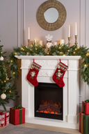 Artificial Spruce Pine Christmas Garland With 100 LED Lights 9ft/2.75m