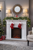 Artificial Spruce Pine Christmas Garland With 100 LED Lights 9ft/2.75m