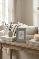 Grey Beaded Photo Frame 4x6