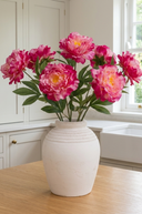 Faux Dark Pink Peony
