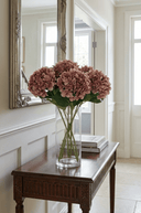 Faux Dusty Pink Hydrangea Flower - The Irish Country Home