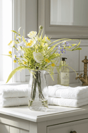 Faux Wildflowers in a Milk Bottle - The Irish Country Home