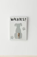 'Walkies' Dog Hook Sign, 13.5cm - The Irish Country Home