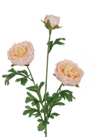Faux Fluffy Light Pink Ranunculus Spray - The Irish Country Home
