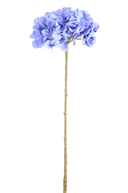 Faux Dark Blue Hydrangea Stem