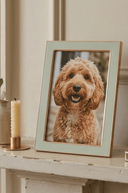 Sage & Gold Enamel Photo Frame 4 x 6 inch - The Irish Country Home