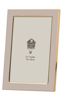 Beige & Gold Enamel Photo Frame 5x7 Inch