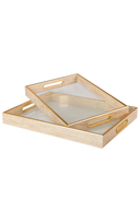 Set of 2 Crystal PU Trays