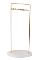 Gold & Marble Look Jewellery Stand 15x10x30cm