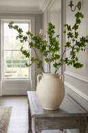 White Ceramic Vase with Handles 28x28x30cm - The Irish Country Home