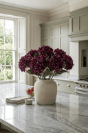 Faux Dried Burgundy Hydrangea Stem - The Irish Country Home