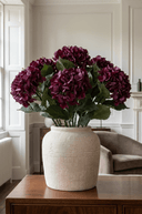 Faux Dried Burgundy Hydrangea Stem - The Irish Country Home