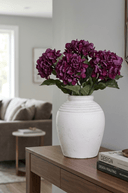 Faux Dried Burgundy Hydrangea Stem - The Irish Country Home