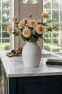 Faux Blush Dahlia Stem 72cm - The Irish Country Home