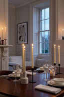 Warm White LED Ivory Dinner Candles 11in