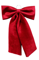 Burgundy Velvet Bow 58cm x 89cm