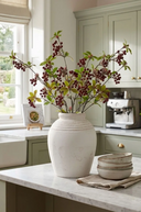 Faux Red Berry Spray 89cm