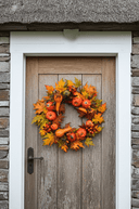 Faux Autumn Pumpkin Wreath - The Irish Country Home