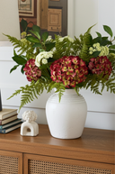 Faux Crimson Kisses Arrangement