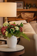 Faux Crimson Kisses Arrangement