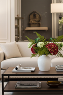 Faux Crimson Kisses Arrangement