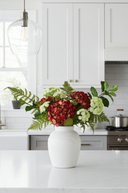 Faux Crimson Kisses Arrangement