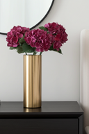 Faux Dried Burgundy Hydrangea Stem