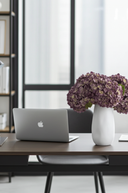 Faux Dried Purple Hydrangea Stem