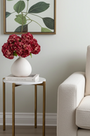 Faux Dried Red Hydrangea Stem