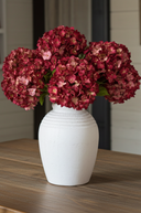 Faux Dried Red Hydrangea Stem