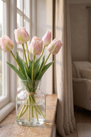 Faux Fresh Touch Tulip Bunch Pink