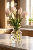 Faux Fresh Touch Tulip Bunch Pink
