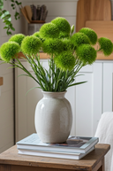 Faux Green Dianthus Spray