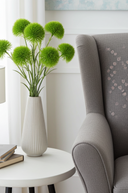 Faux Green Dianthus Spray