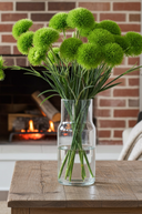 Faux Green Dianthus Spray