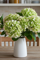 Faux Green Hydrangea Macrophylla