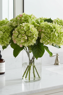 Faux Green Hydrangea Macrophylla