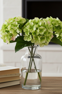 Faux Green Hydrangea Macrophylla