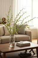 Faux Green Leaf Branch