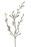 Faux Green & Cream Willow Kitten Branch