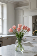 Faux Light Pink Parrot Tulip Bunch